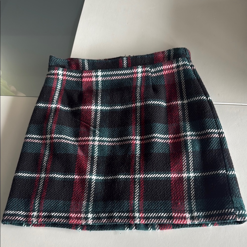 GB Girls Black and Red Mini A-Line Skirt